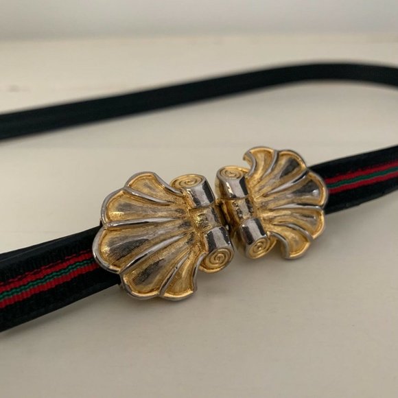 Vintage Mimi Di N Seashell Skinny Waist Belt 27” - Picture 3 of 10